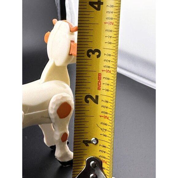 Vtg Fisher Price Little People Farm Animals Playset White And Brown Cow READ - Picture 6 of 16